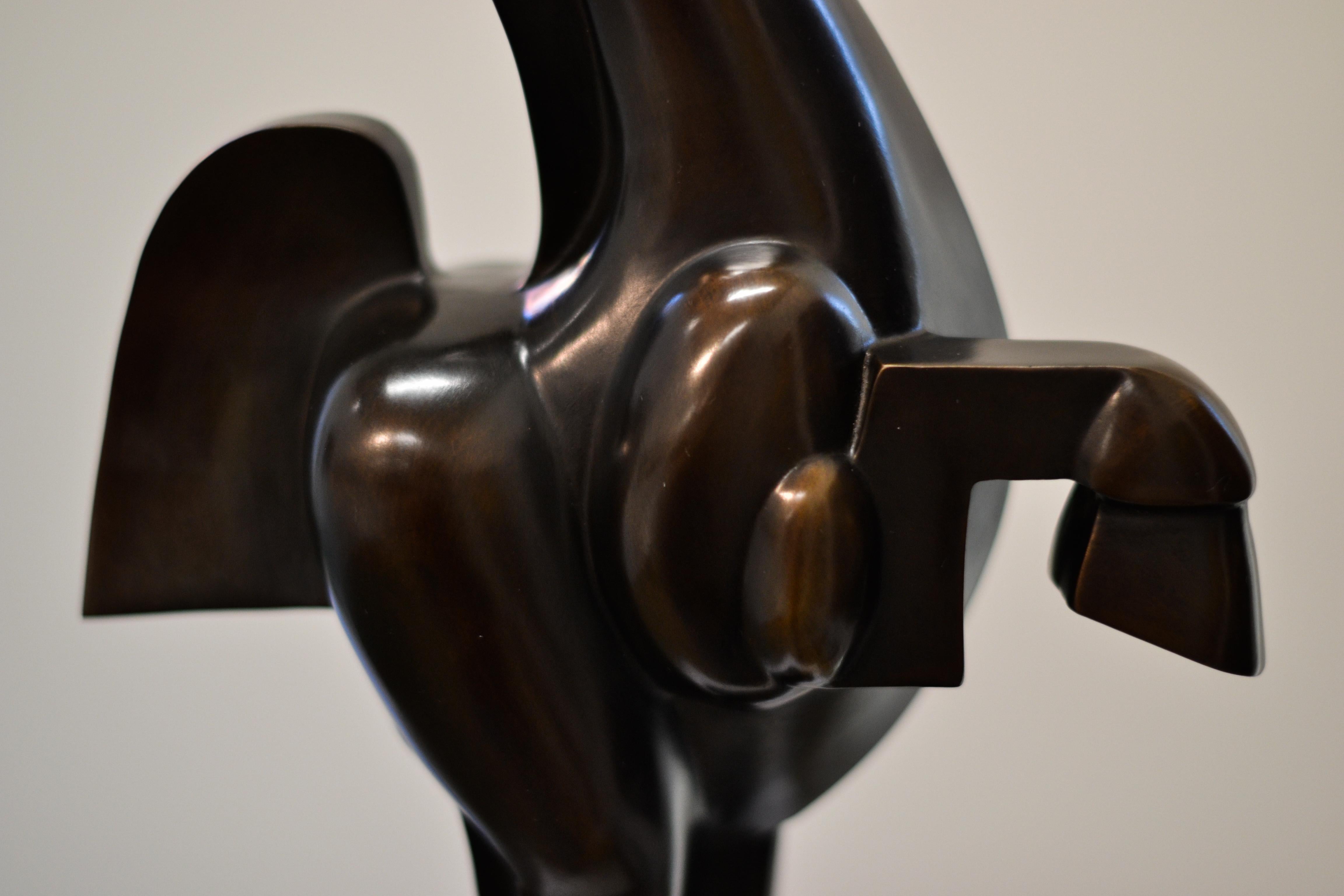 Parading - Frans van Straaten, 21st Century Contemporary Bronze Animal Sculpture 7