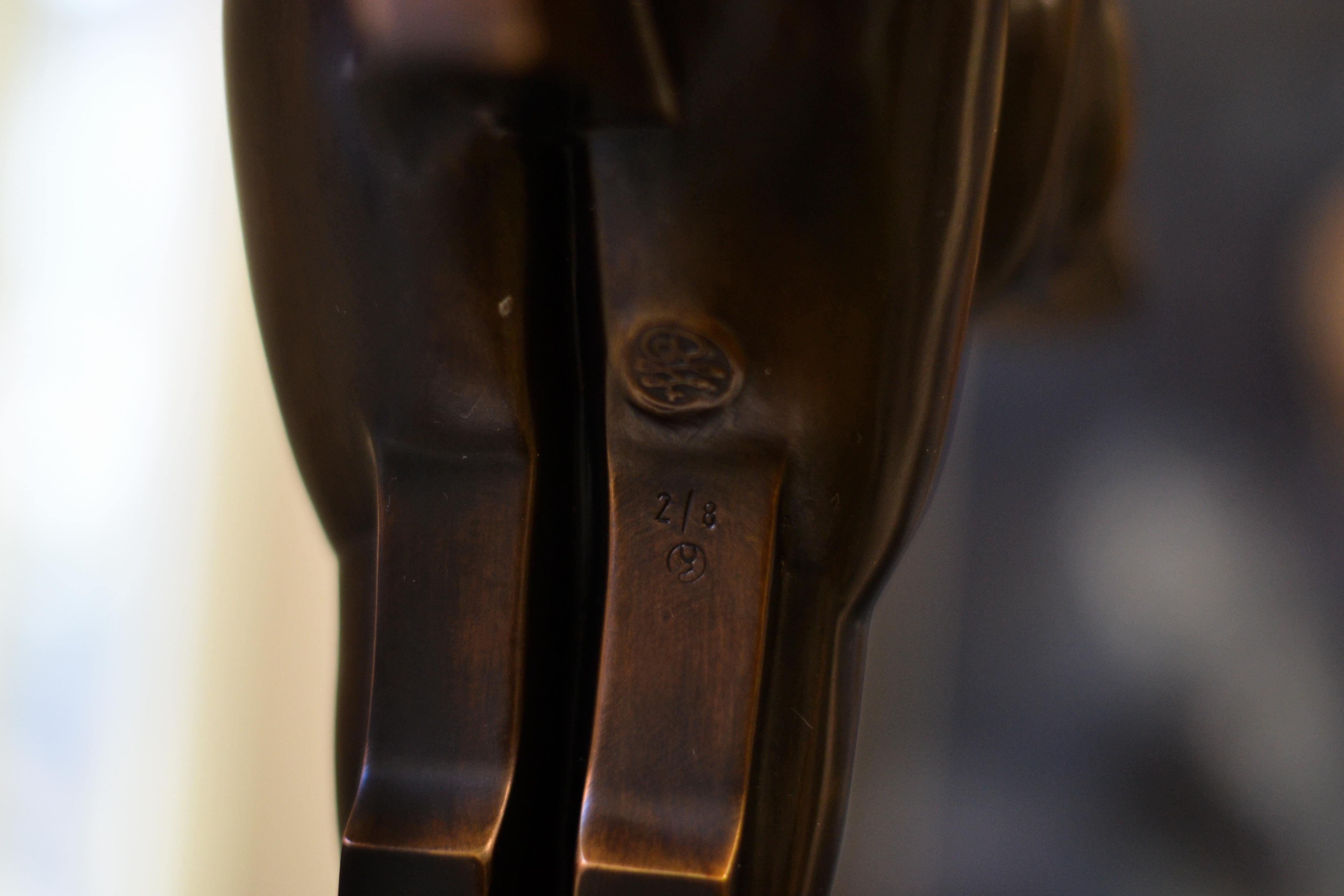 Parading - Frans van Straaten, 21st Century Contemporary Bronze Animal Sculpture 12