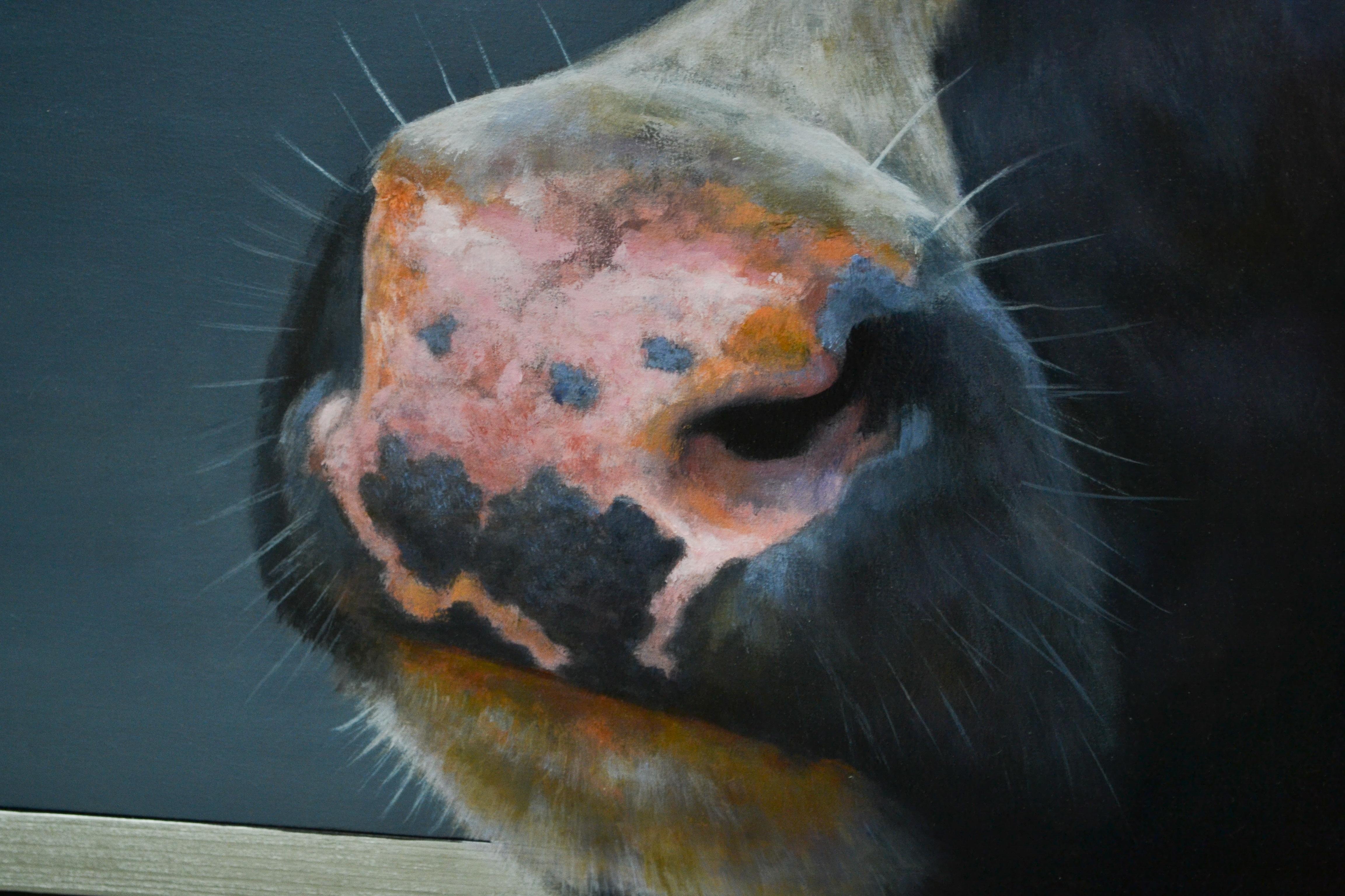 Portrait - Paul Jansen, 21st Century Contemporary Oil Painting, Animal Cow Calf 4