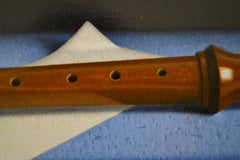 Anacrusis to Silence- 21st Century Contemporary Still-life Painting of a Whistle