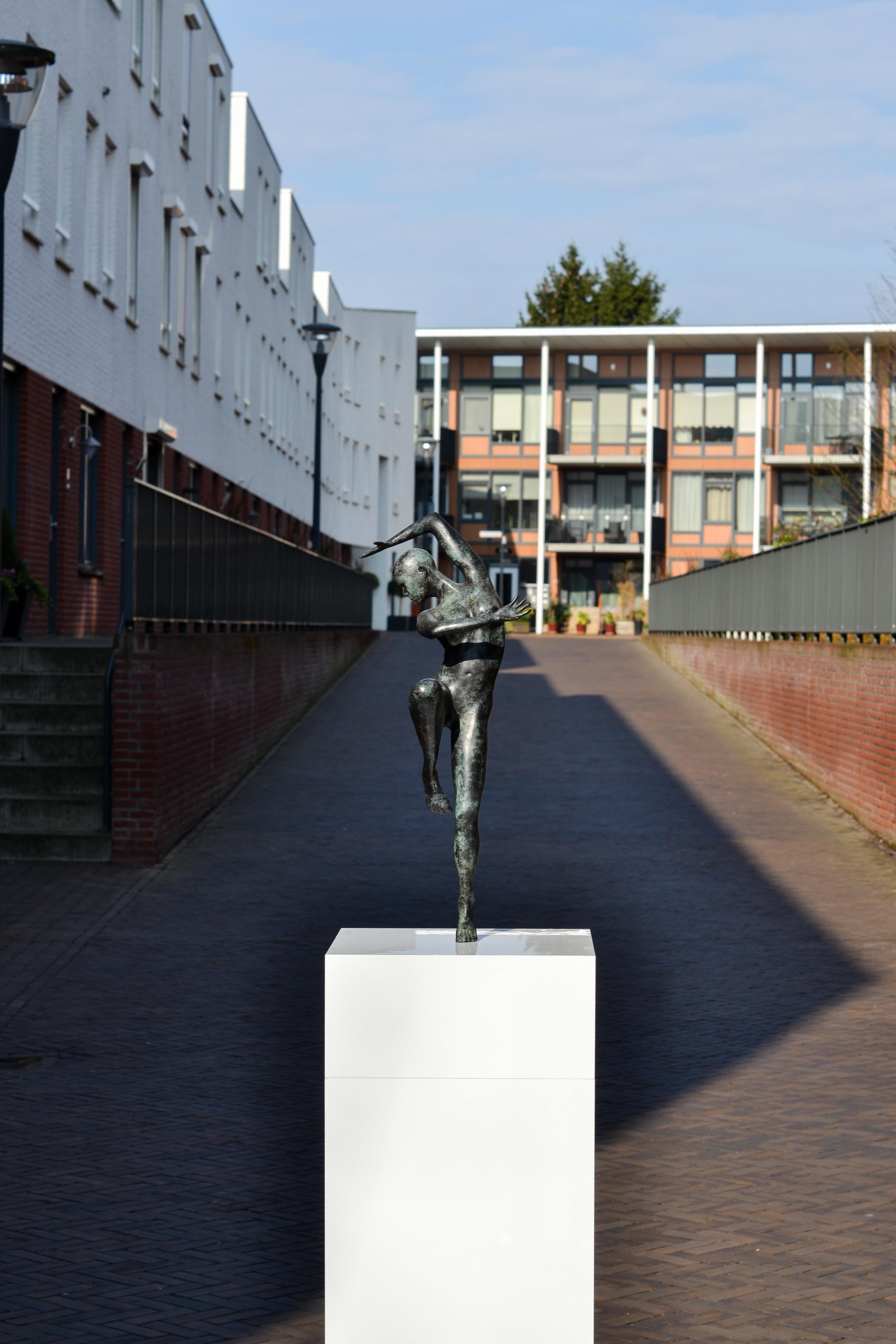 Freedom - Andries Velting 21st Century Contemporary Bronze Sculpture Patina  3