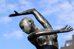 Freedom – Andries Velting Zeitgenössische Bronzeskulptur-Patina aus dem 21. Jahrhundert