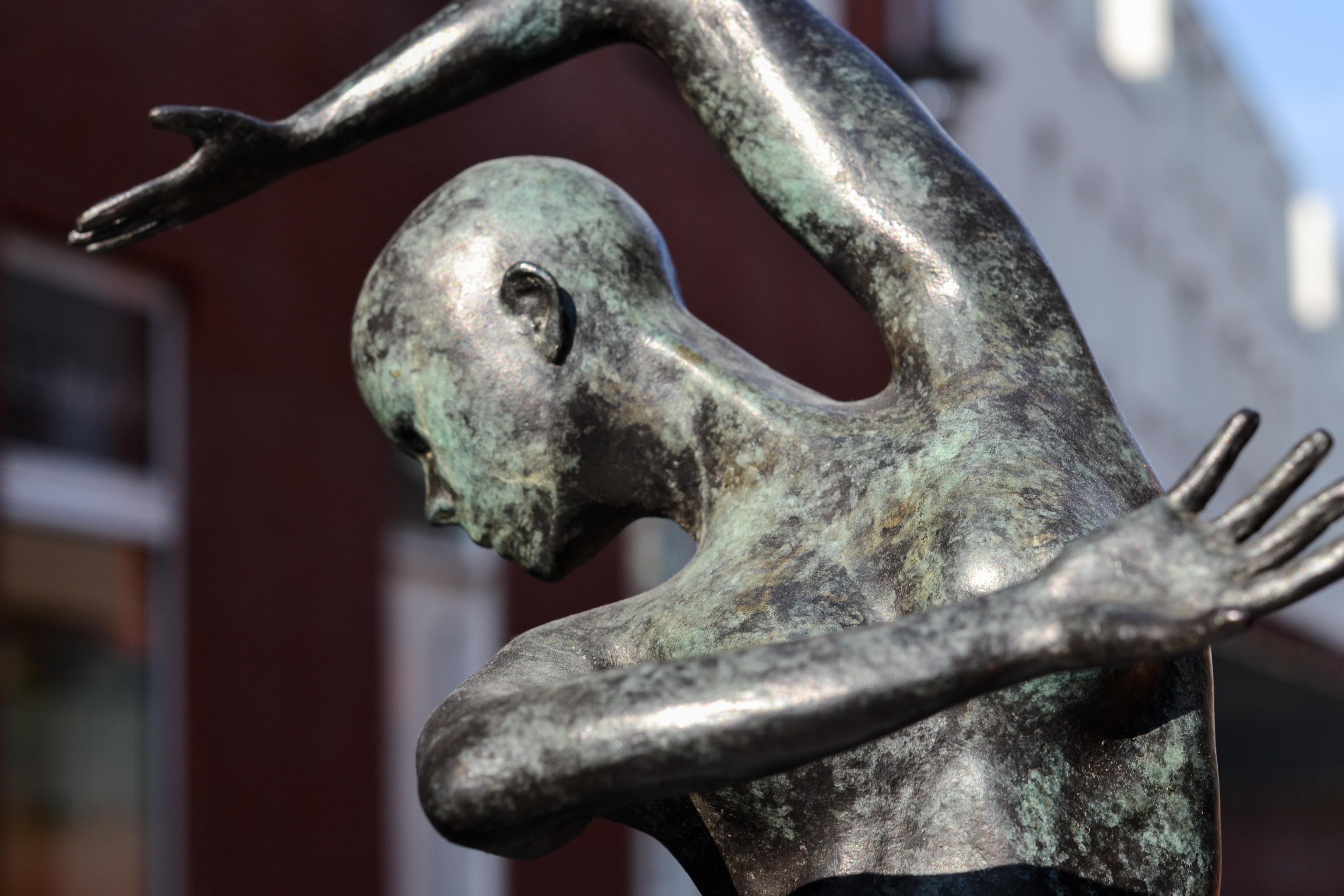 Freedom - Andries Velting 21st Century Contemporary Bronze Sculpture Patina  4