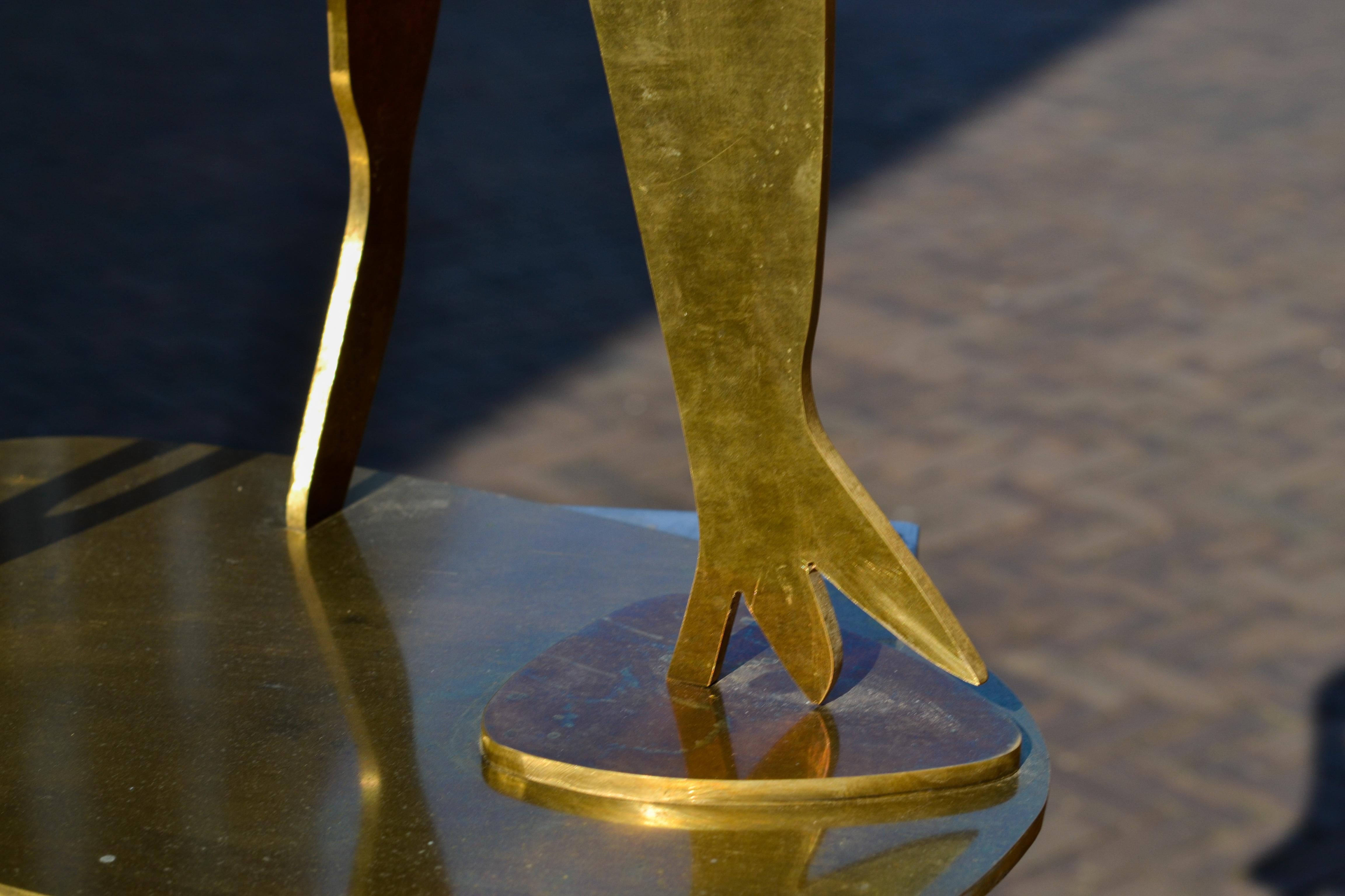 Dancer - Jan Wils 21st Century Contemporary Abstract Sculpture Brass For Sale 6