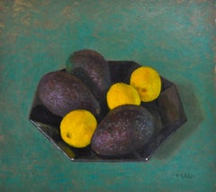 Avocados and Lemons - 21st Century Contemporary Dutch Still-life Painting