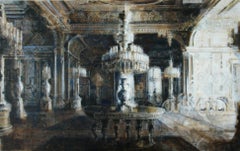Dolmabahçe - Pittura d'interni contemporanea del 21° secolo di un artista olandese