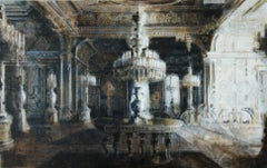 Dolmabahçe- 21st Century Contemporary Interior Painting by Dutch Artist