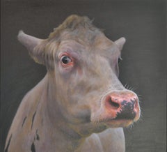 Portrait 76 - Paul Jansen, 21st Century Contemporary Oil Painting of a Cow