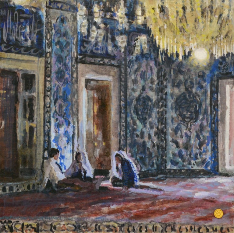 Sylvia Van Opstall - Edirne - Sylvia van Opstall 21st Century Contemporary  Oil Painting Interior at 1stDibs