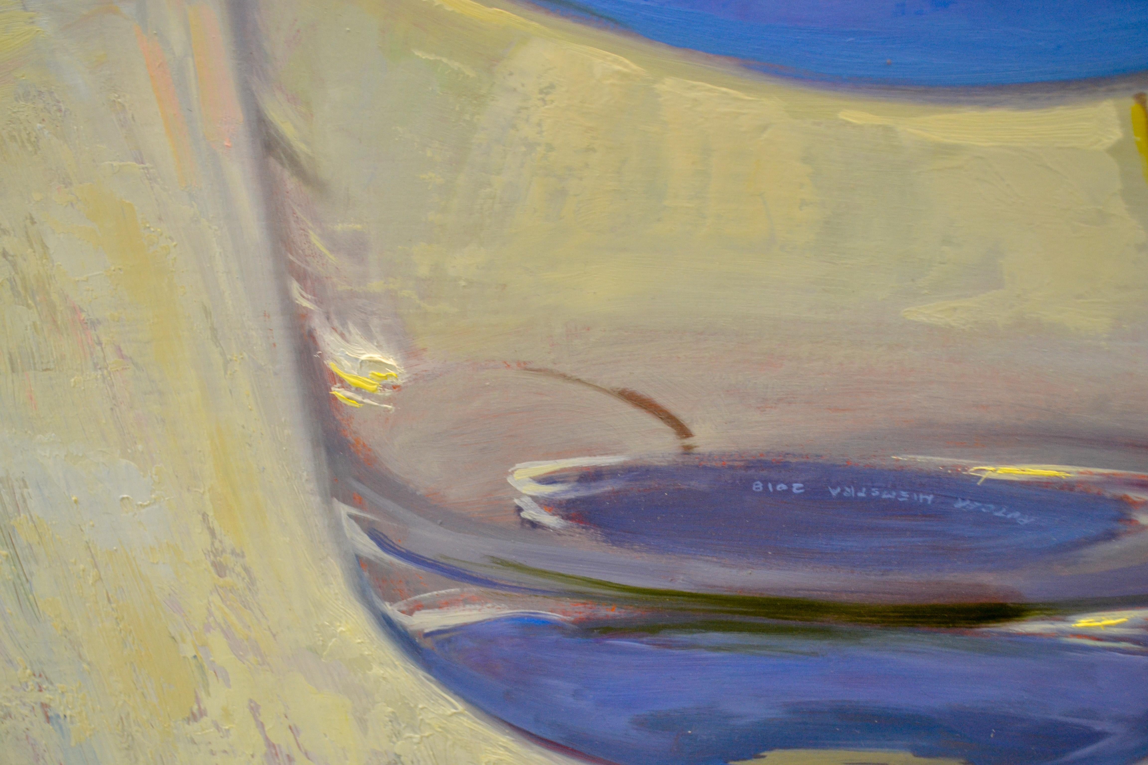 Glass Of Water- 21st Century Contemporary Dutch Still-life Macro Painting 2