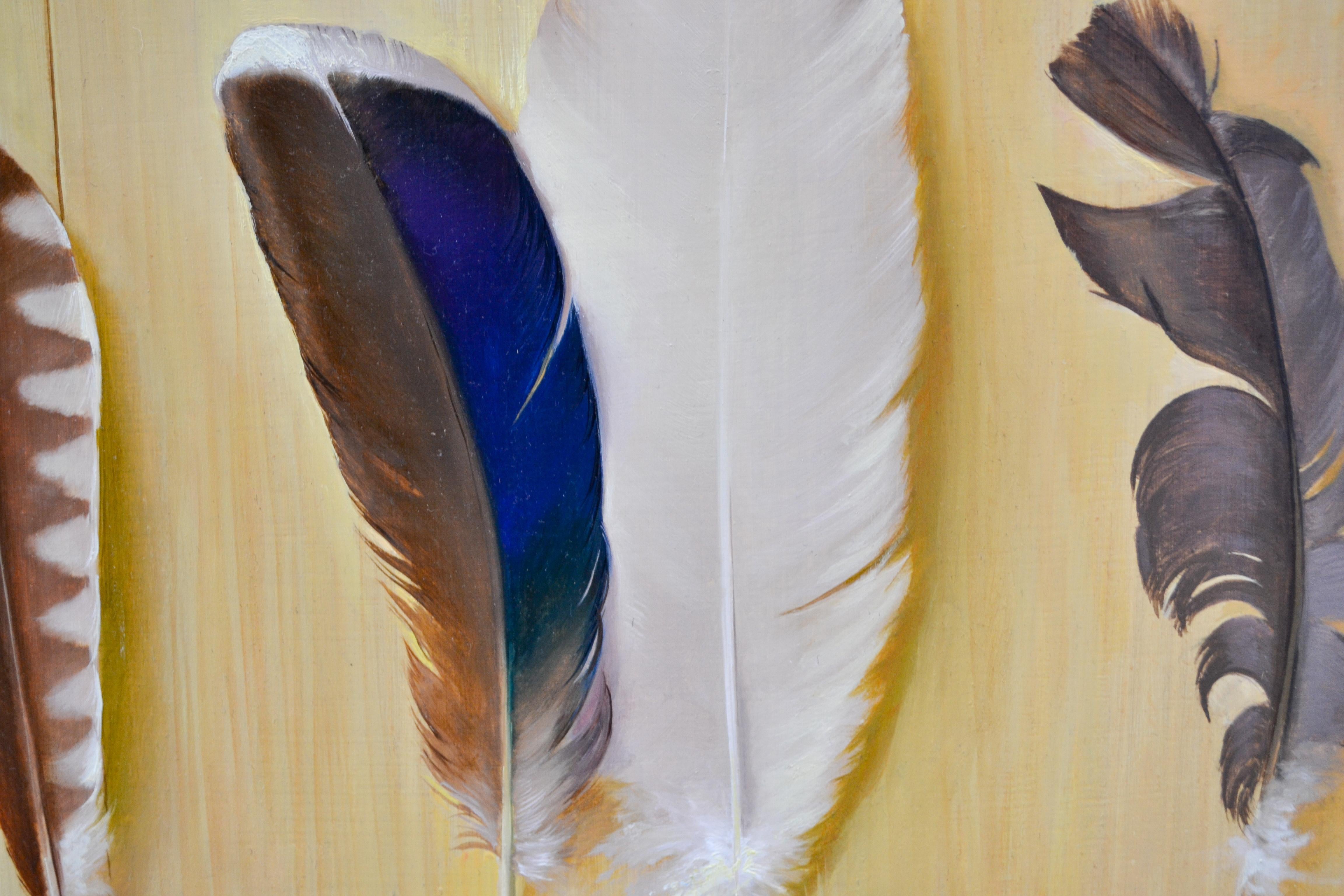 Feathered Still-Life -  Rutger Hiemstra, 21st Century Contemporary Oil Paint 3