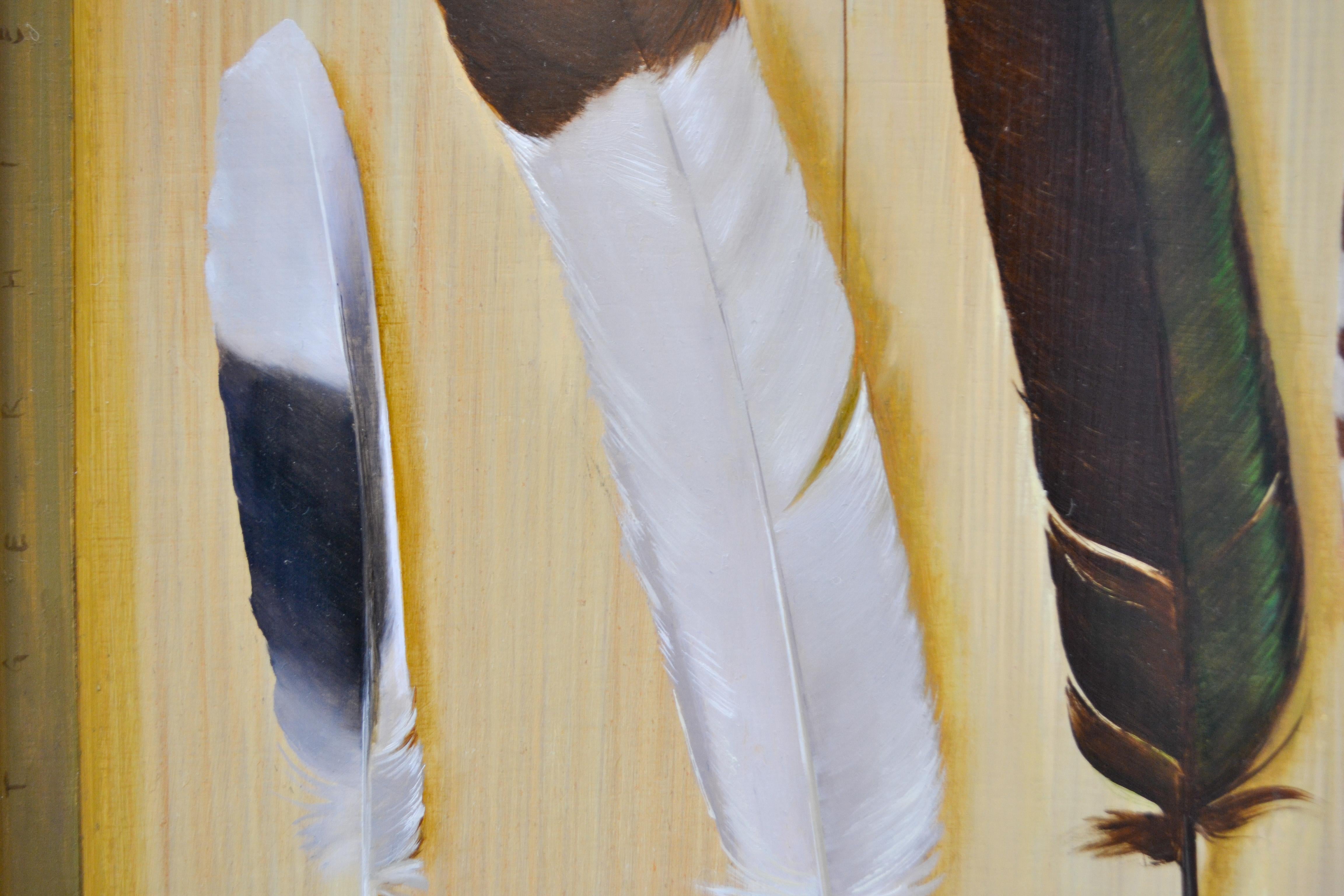 Feathered Still-Life -  Rutger Hiemstra, 21st Century Contemporary Oil Paint 5