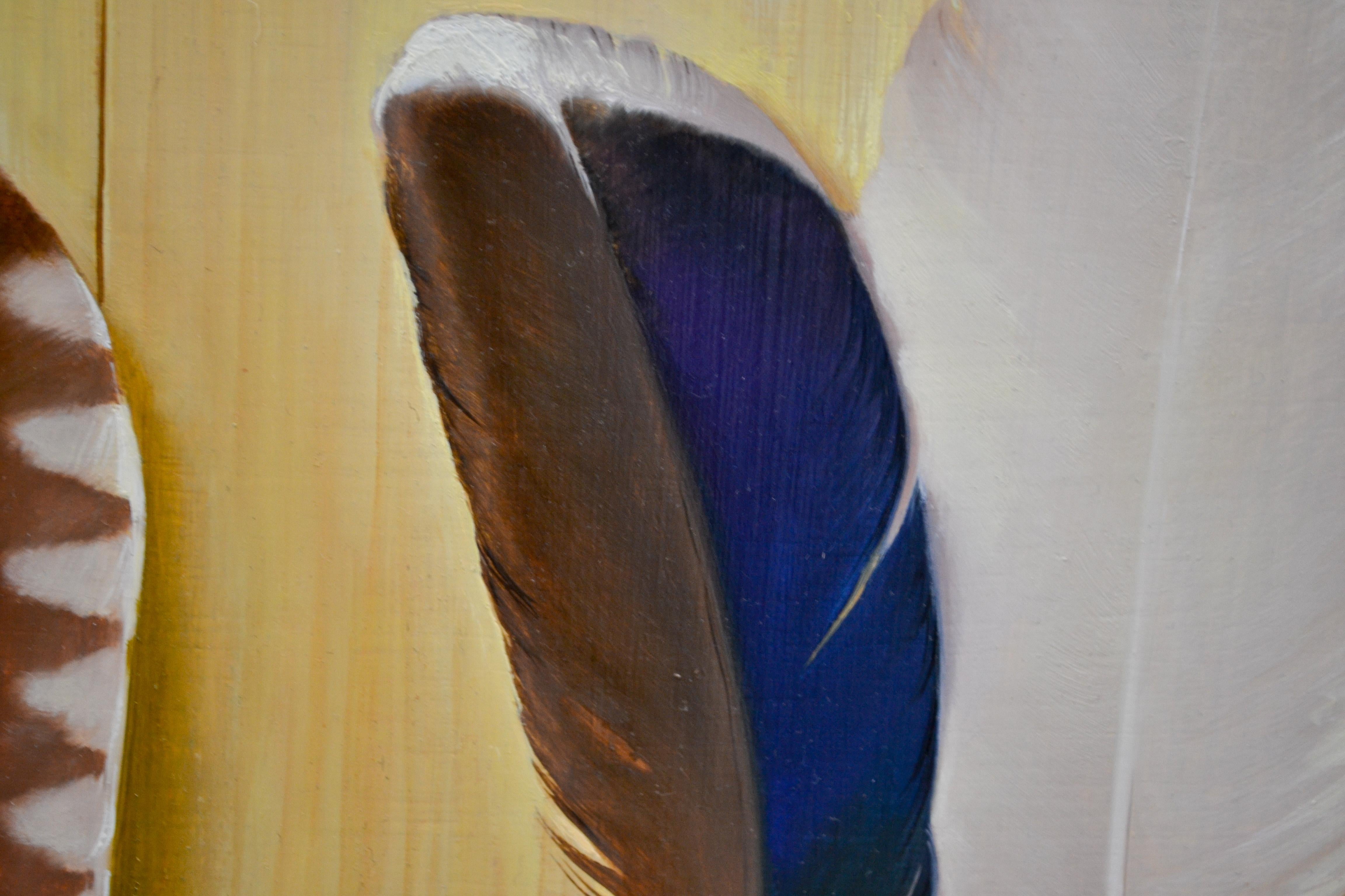Feathered Still-Life -  Rutger Hiemstra, 21st Century Contemporary Oil Paint 6