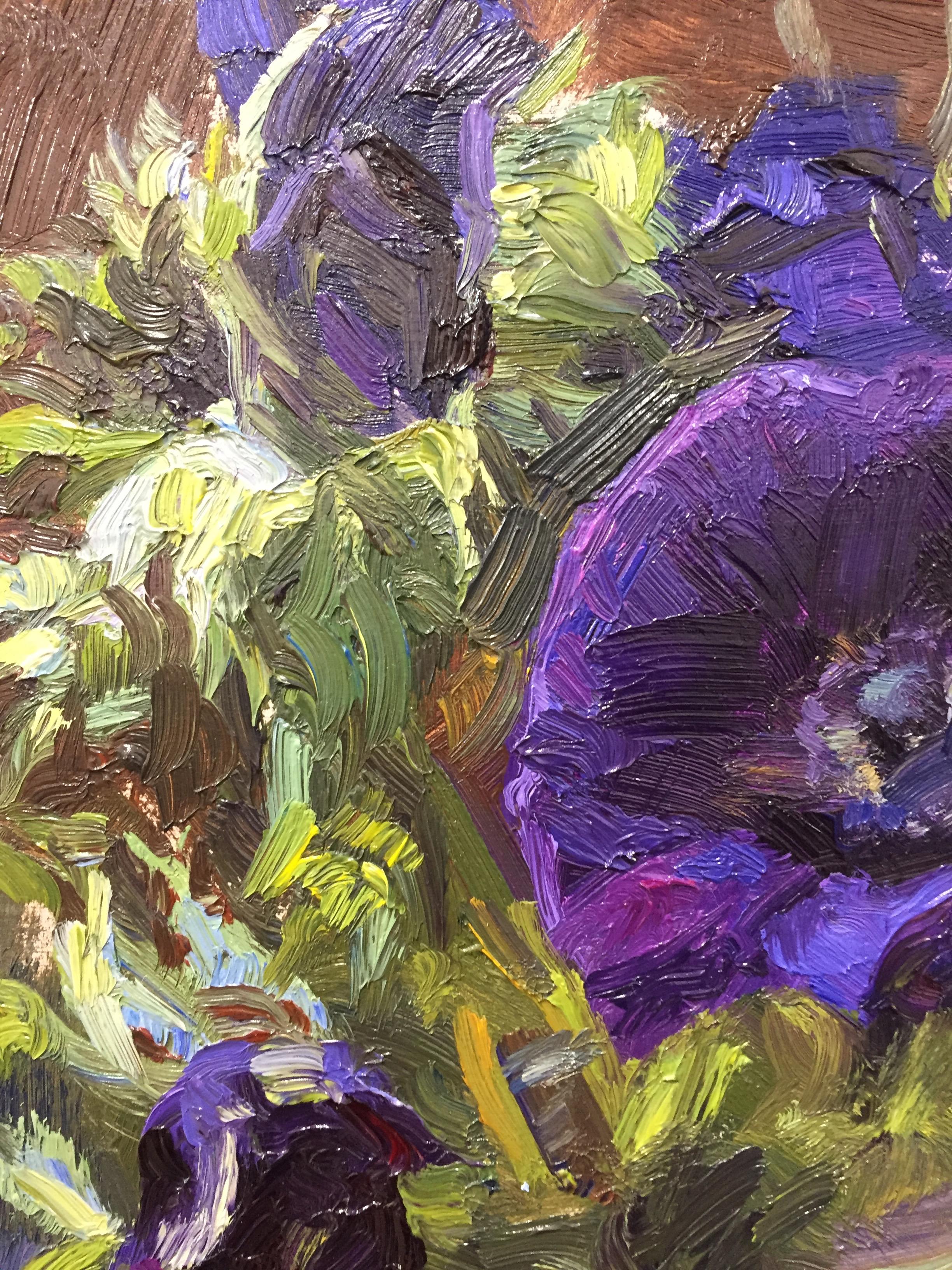 Annemoons- 21st Century Contemporary Still-life Painting of flowers 1