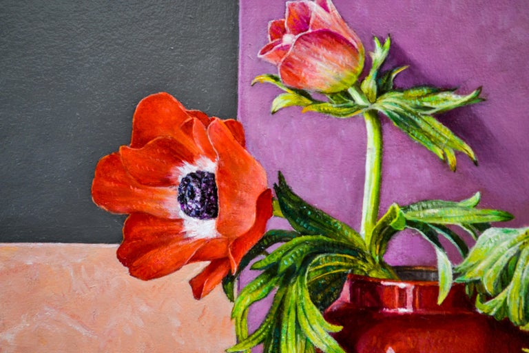 Ingrid Smuling - Still-Life in Red - 21st Century Contemporary Oil ...