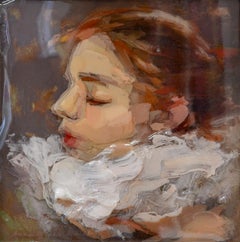 Enprofil - Porträt eines Mädchens aus Epoxidharz der niederländischen Künstlerin Anne-Rixt Kuik