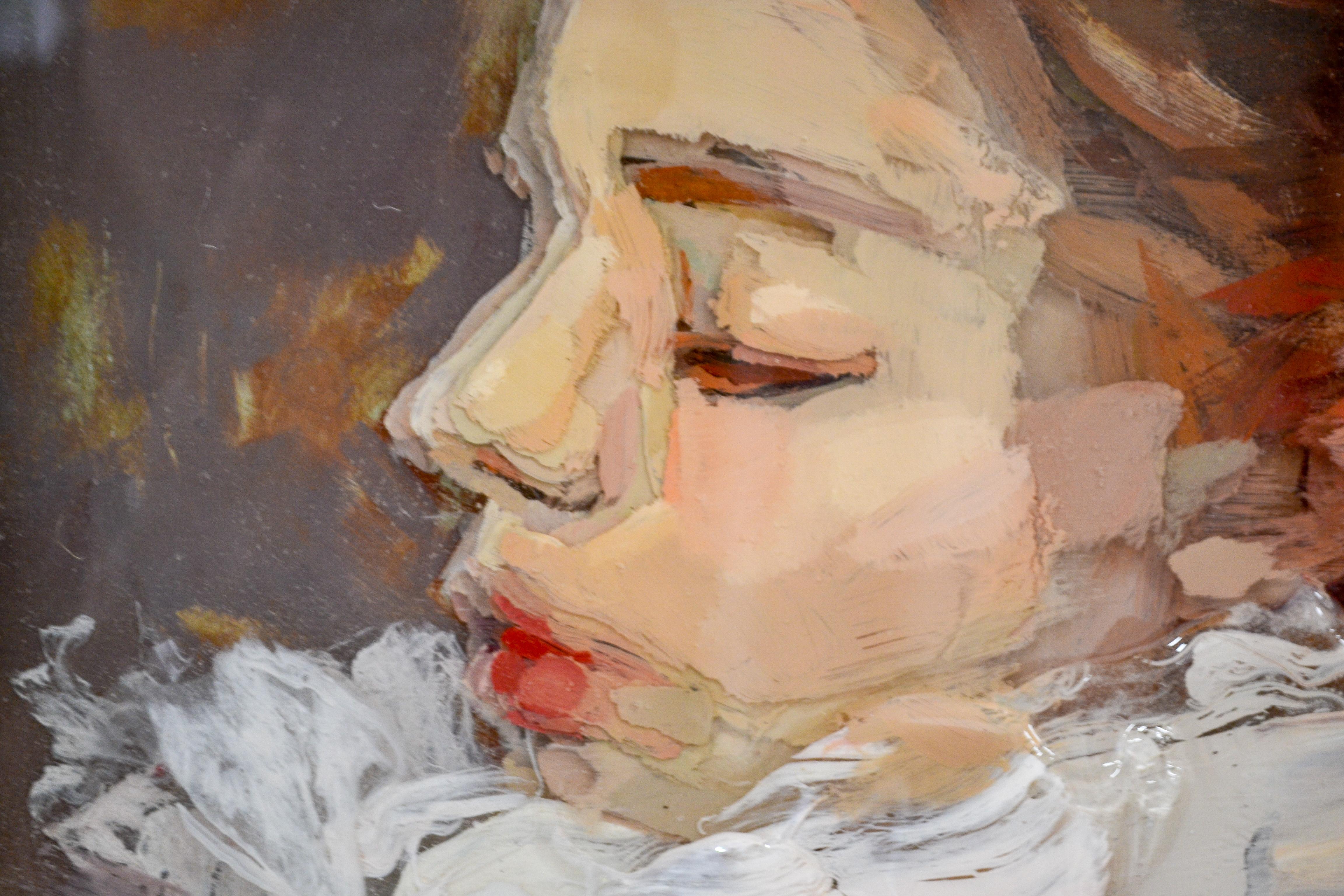 Enprofil - Portrait of a girl made of epoxy resin by Dutch artist Anne-Rixt Kuik 3