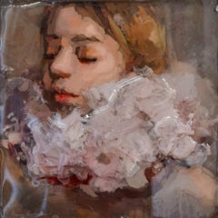 Violet - Anne-Rixt Kuik, 21st Century Contemporary Portrait made of Epoxy Resin