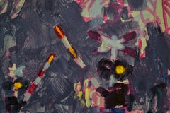 Peinture à l'huile contemporaine du 21e siècle « Railroad Crossing II » d'Eric Schutte