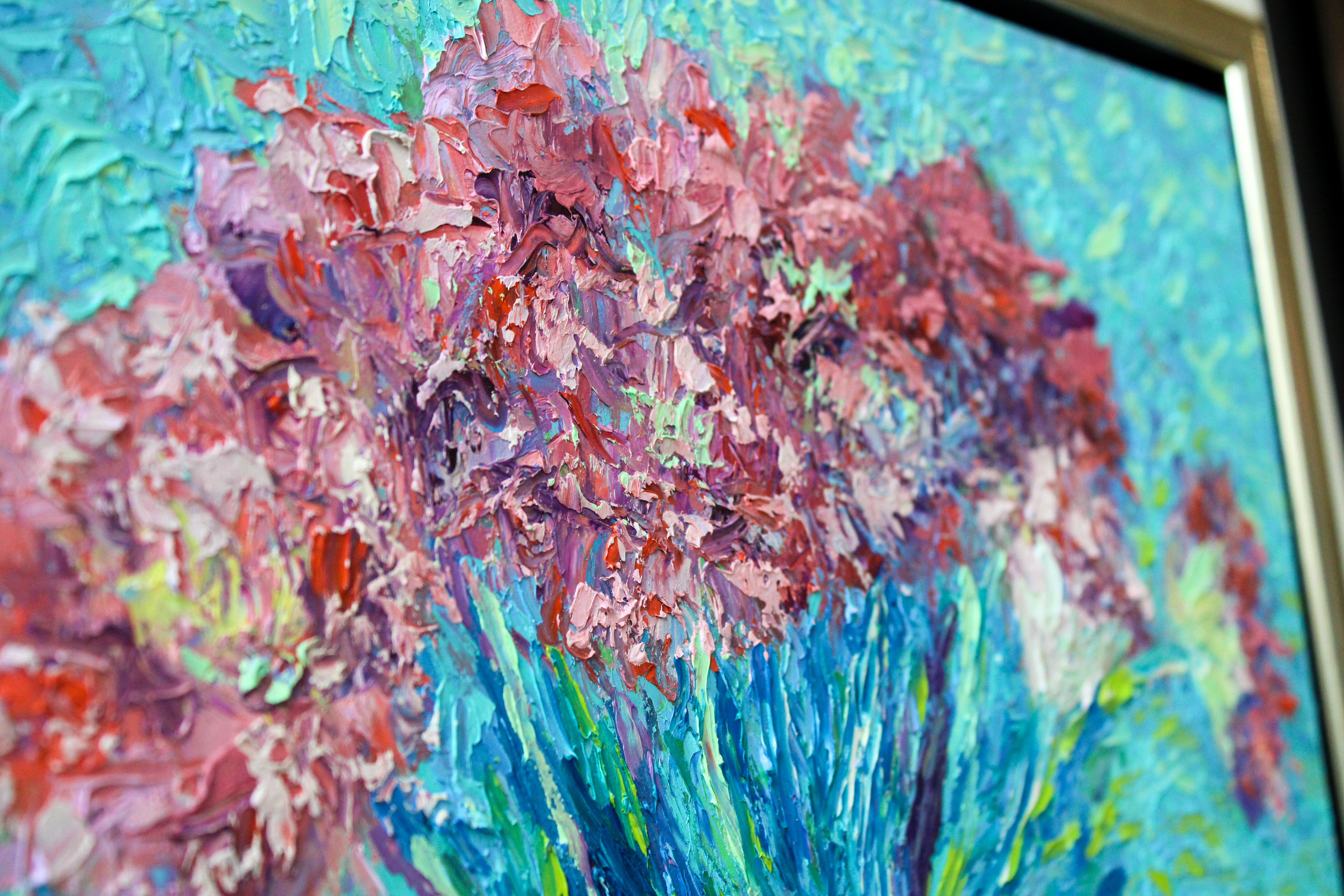 Vaso con tulipani - Natura morta contemporanea del XXI secolo di Ronald Soeliman in vendita 5