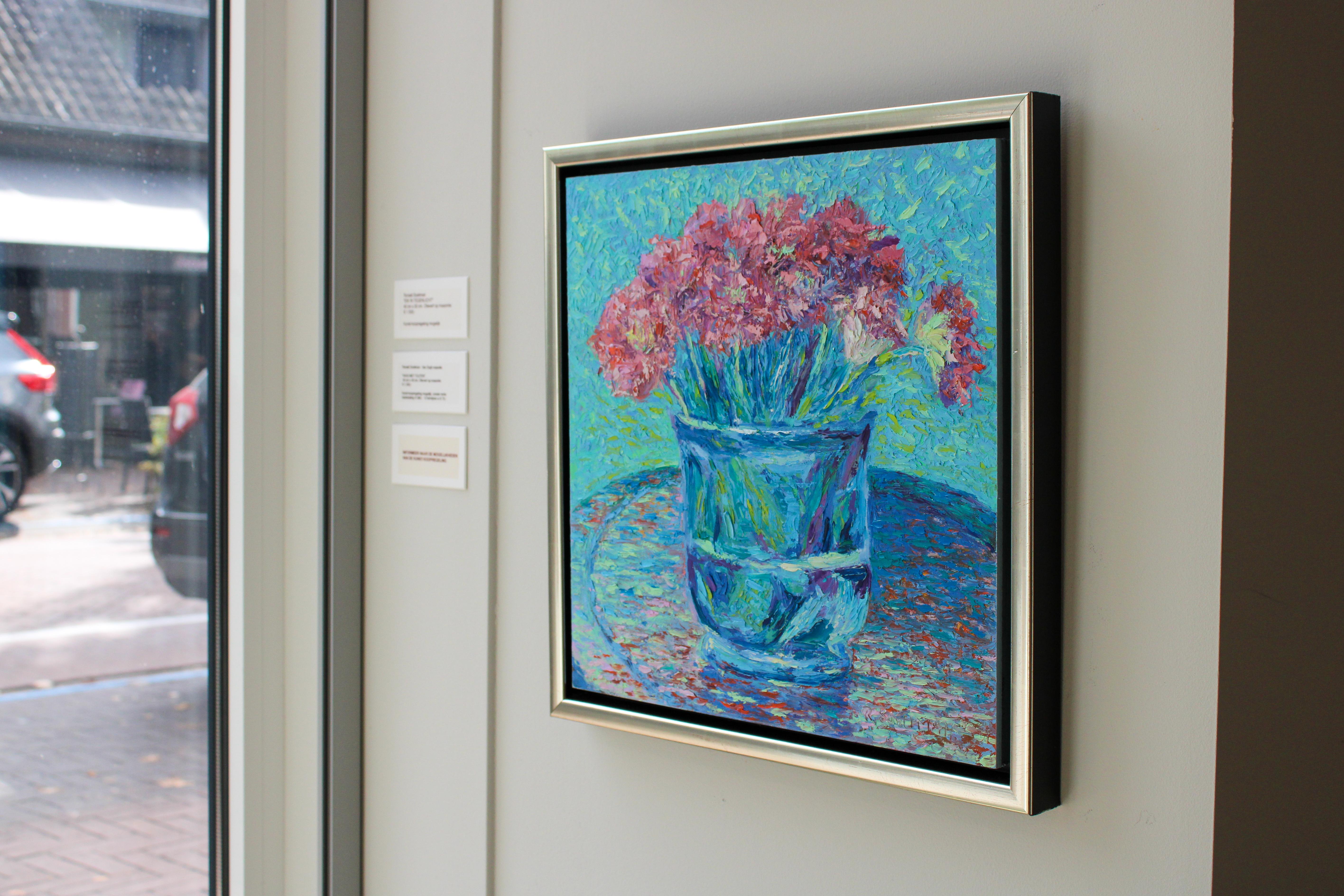 Vaso con tulipani - Natura morta contemporanea del XXI secolo di Ronald Soeliman in vendita 7
