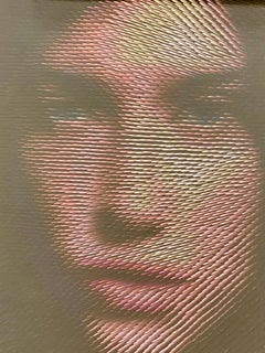 Optical Portrait- 21st Century Portrait of a woman with mixed material