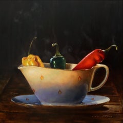 Hottub - 21st Century Contemporary Oil Painting by Dutch Artist Erik van Elven
