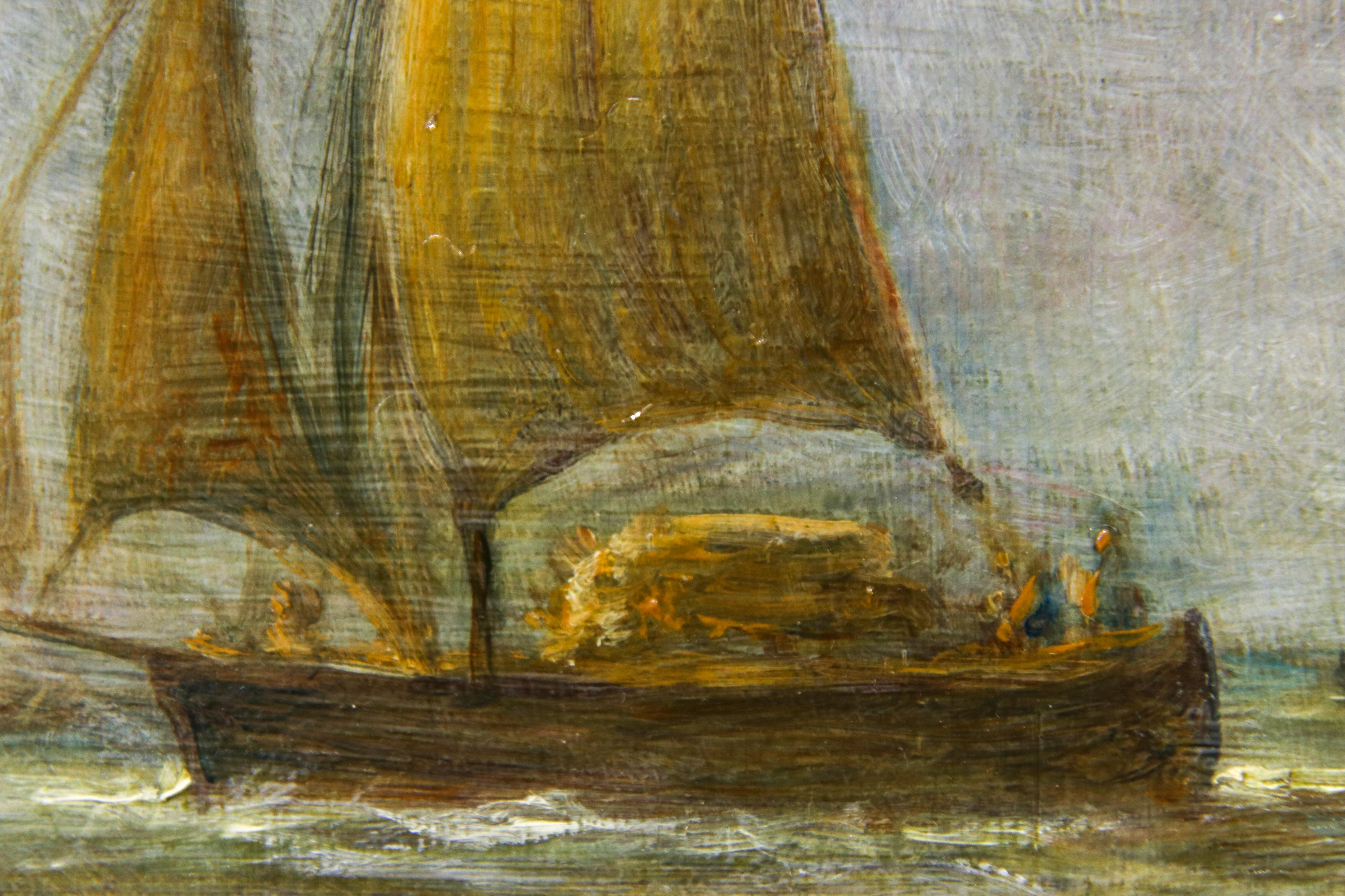 Seascape On Rough Water - 21st Century Classic Oil Painting by Cornelis Le Mair 3