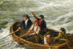 Seascape On Rough Water - 21st Century Classic Oil Painting by Cornelis Le Mair