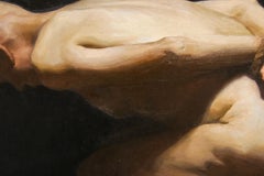 Attesa, dipinto a olio contemporaneo del XXI secolo dell'artista italiana Daniela Astone