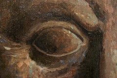 Luna - Zeitgenössisches Ölgemälde der italienischen Künstlerin Daniela Astone aus dem 21. Jahrhundert