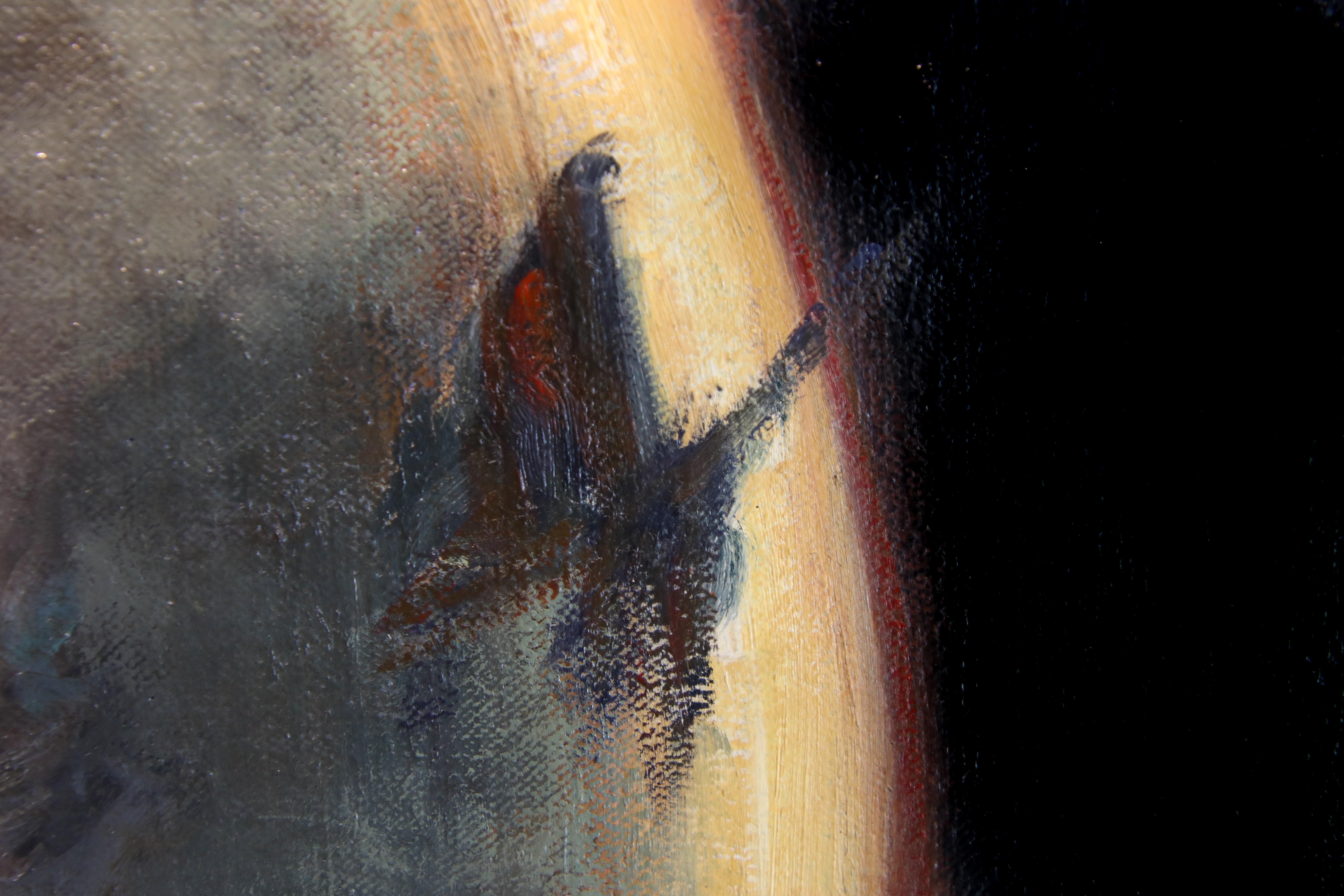 Luna - Óleo contemporáneo del siglo XXI de la artista italiana Daniela Astone en venta 5