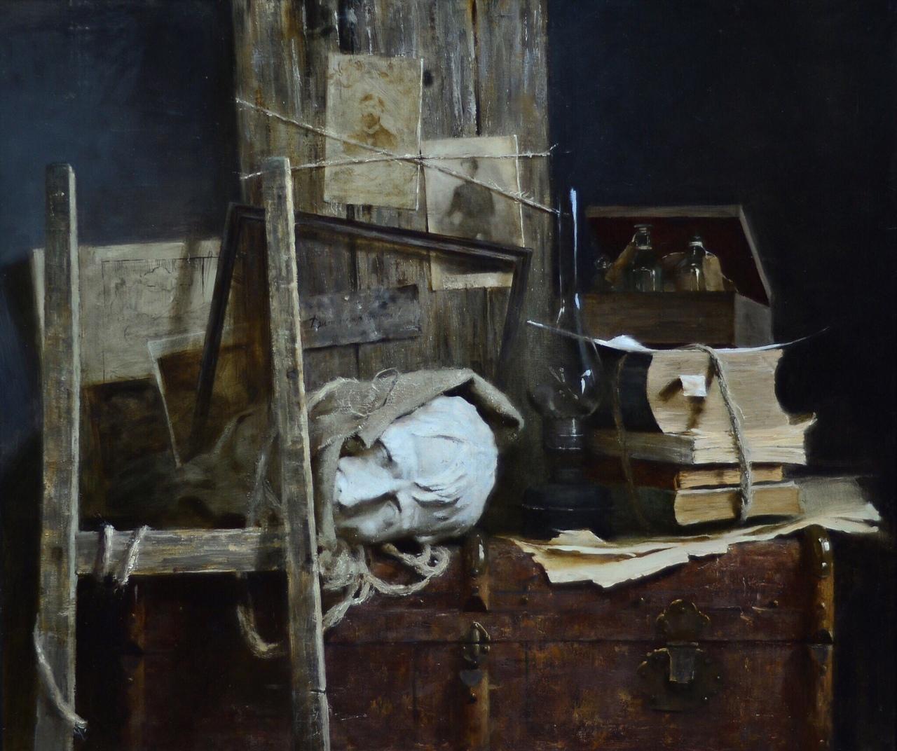 Still-Life in Studio - 21st Century Contemporary Oil Painting by Ksenya Istomina