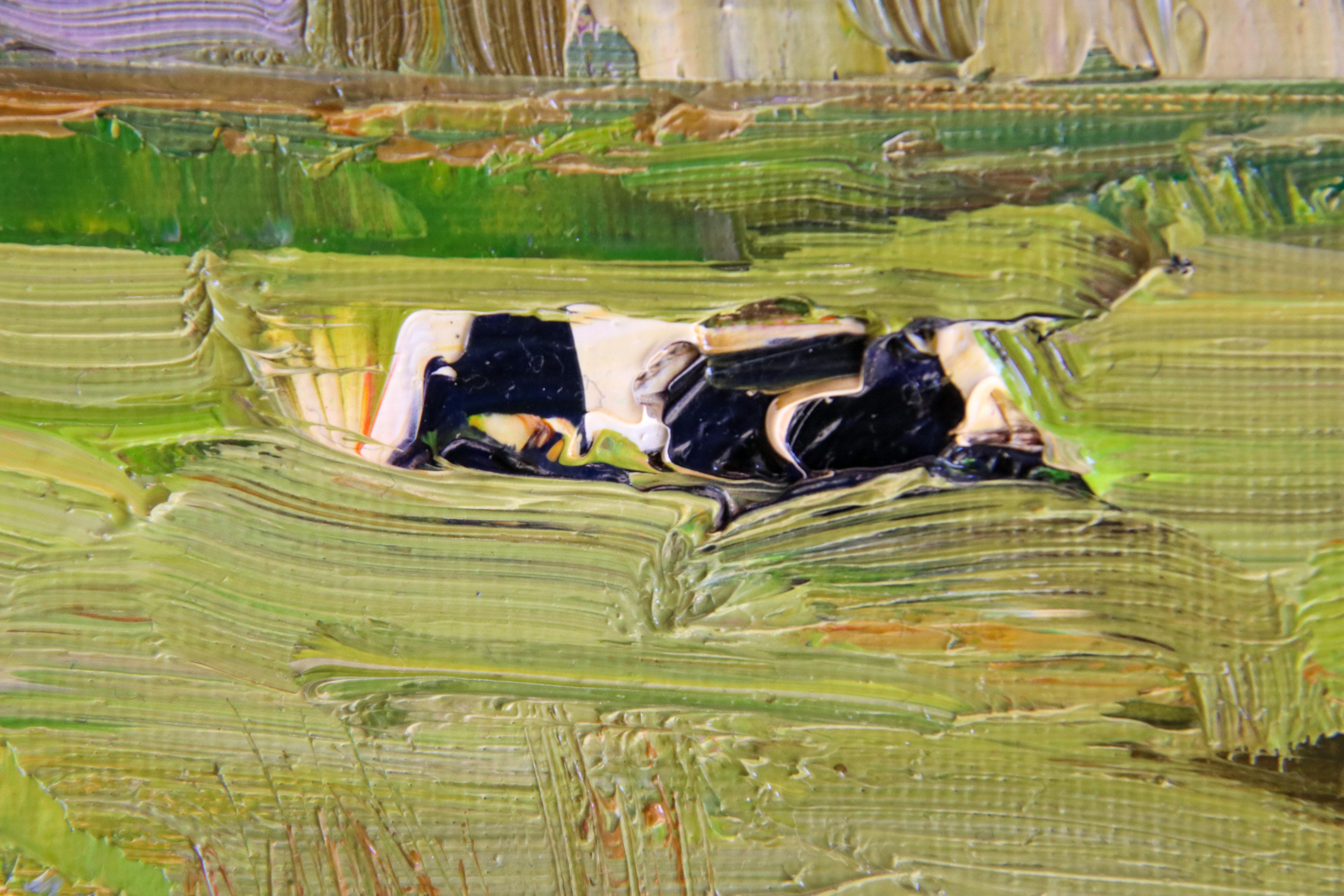 Dutch Landscape with Cows, Water and Trees - Contemporary Art by Roos Schuring 1
