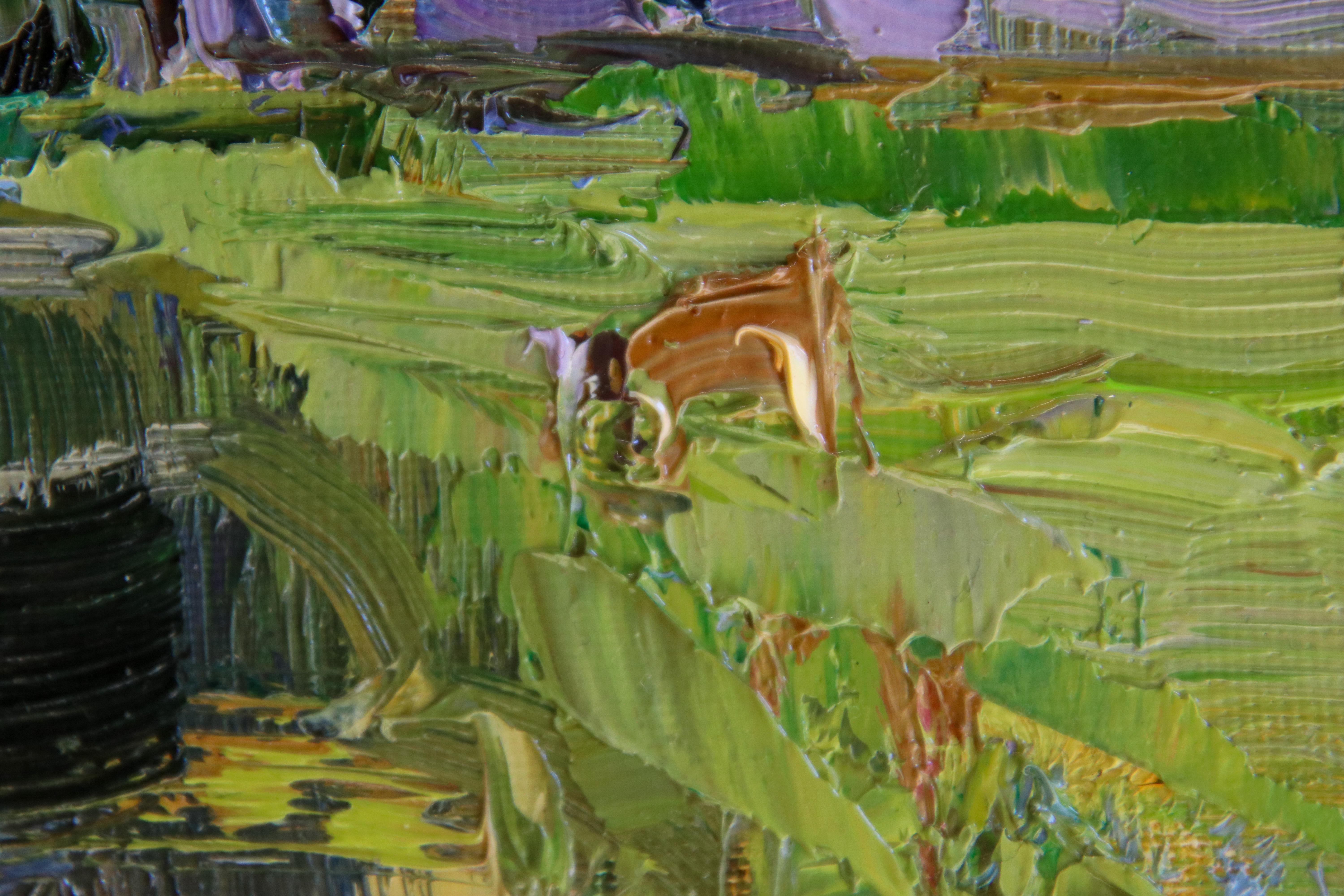 Dutch Landscape with Cows, Water and Trees - Contemporary Art by Roos Schuring 2