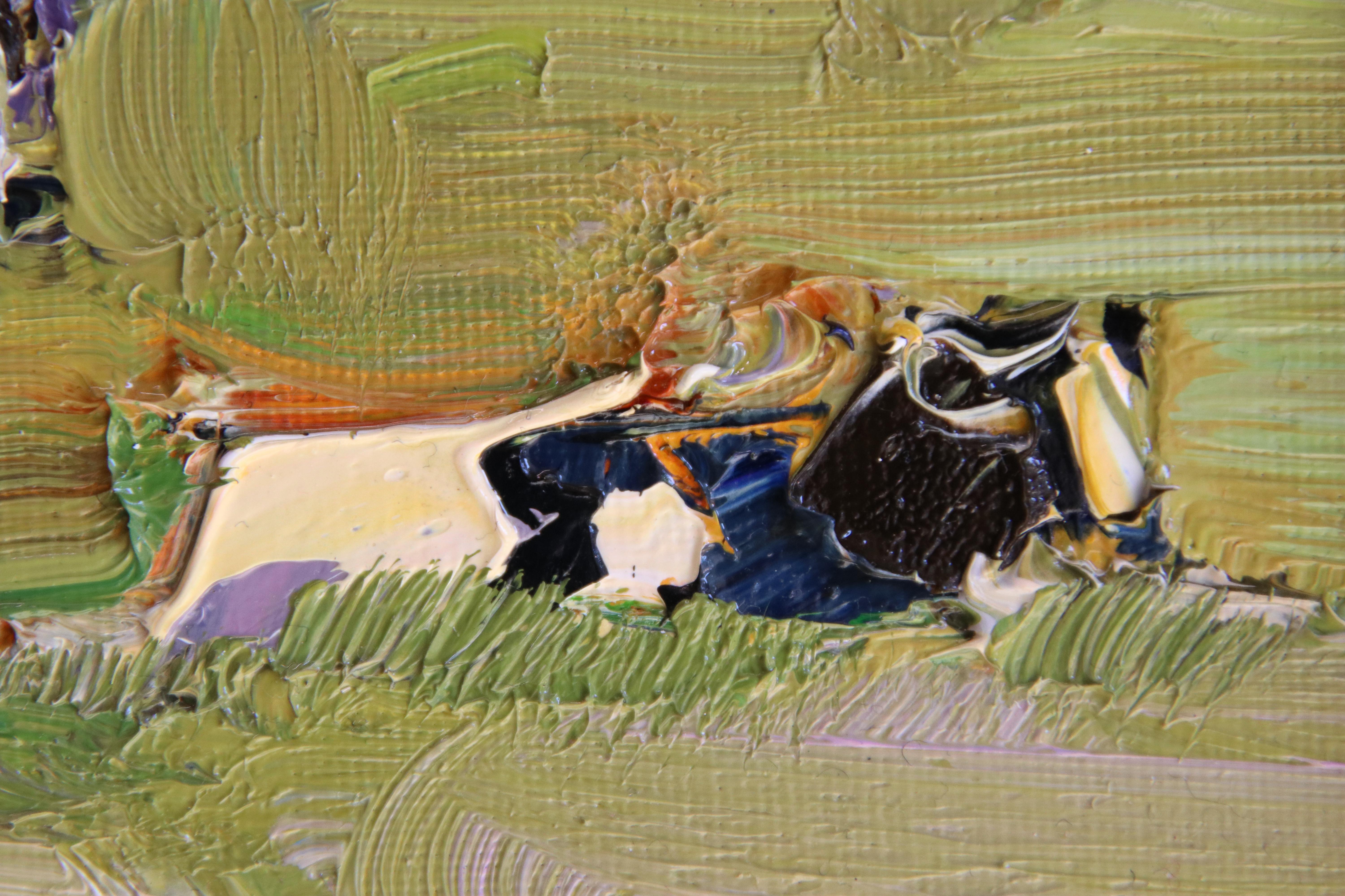 Dutch Landscape with Cows, Water and Trees - Contemporary Art by Roos Schuring 4