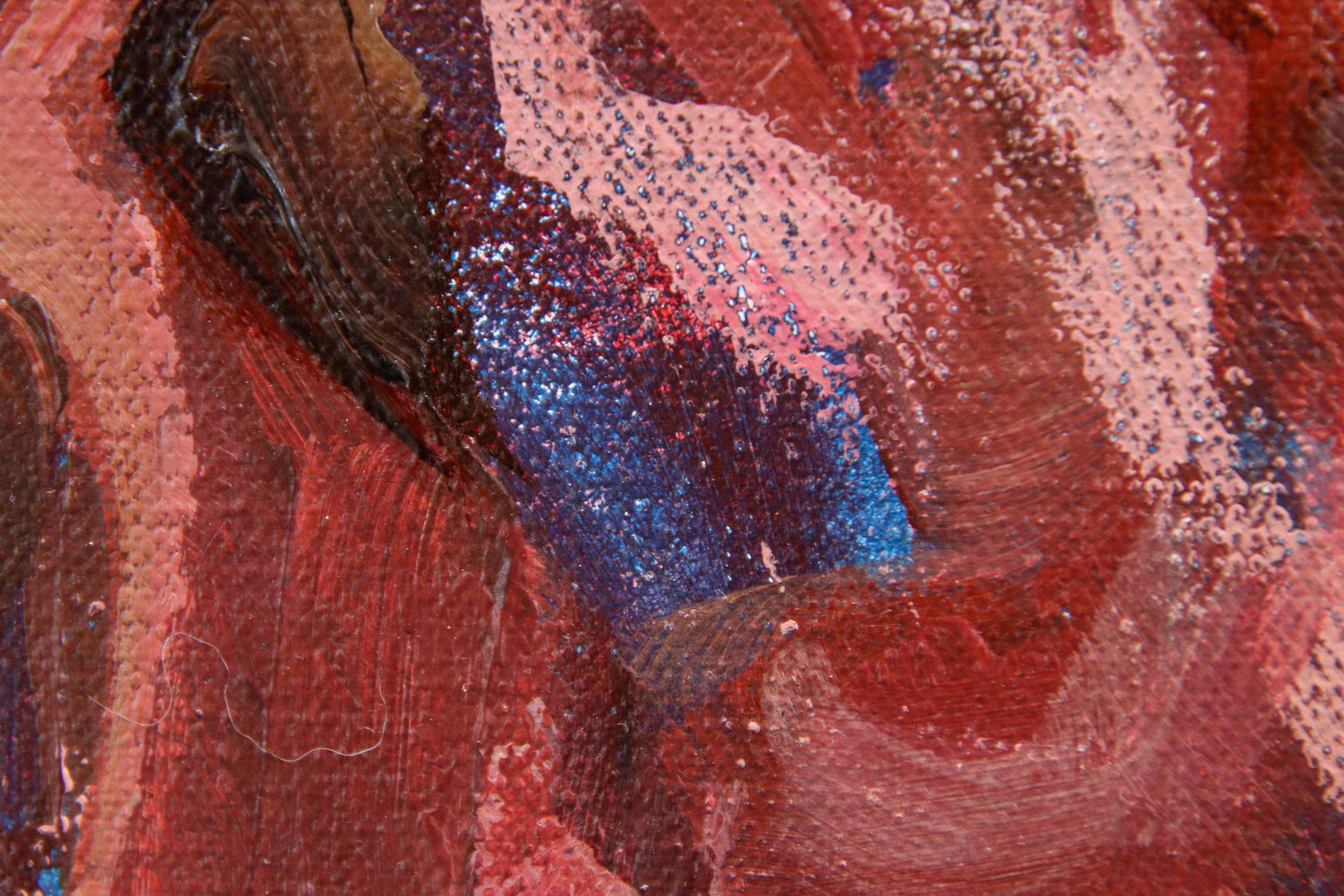 Bouquet II - 21st Century Contemporary Acrylic Painting by Dutch Mitzy Renooy 2