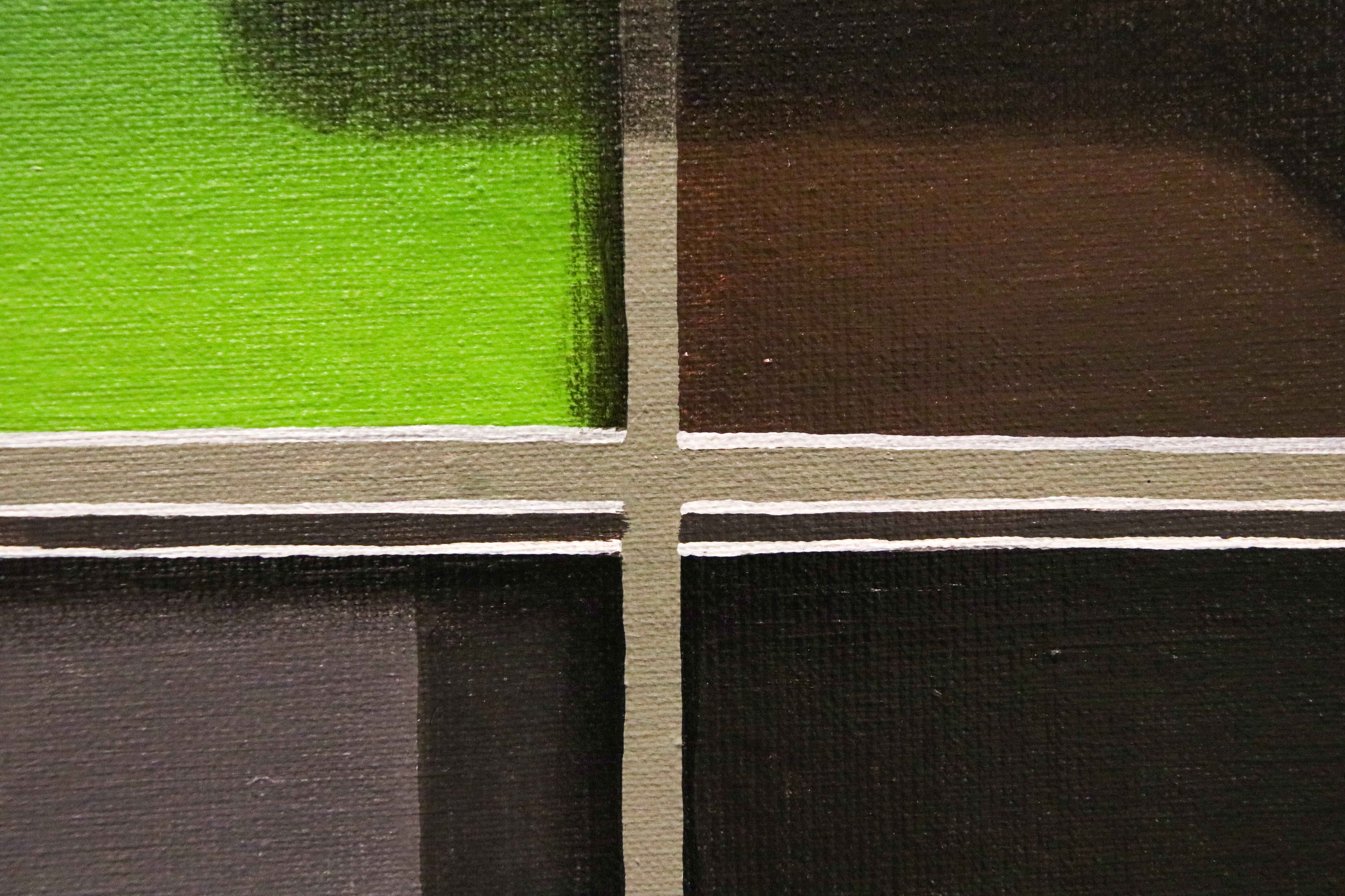 Pintura al óleo Lockdown III, Pintura al óleo contemporánea del siglo XXI por Rineke Engwerda en venta 6