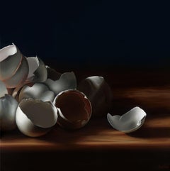 Eggshells - 21st Century Contemporary Acrylic Still-life by Heidi von Faber