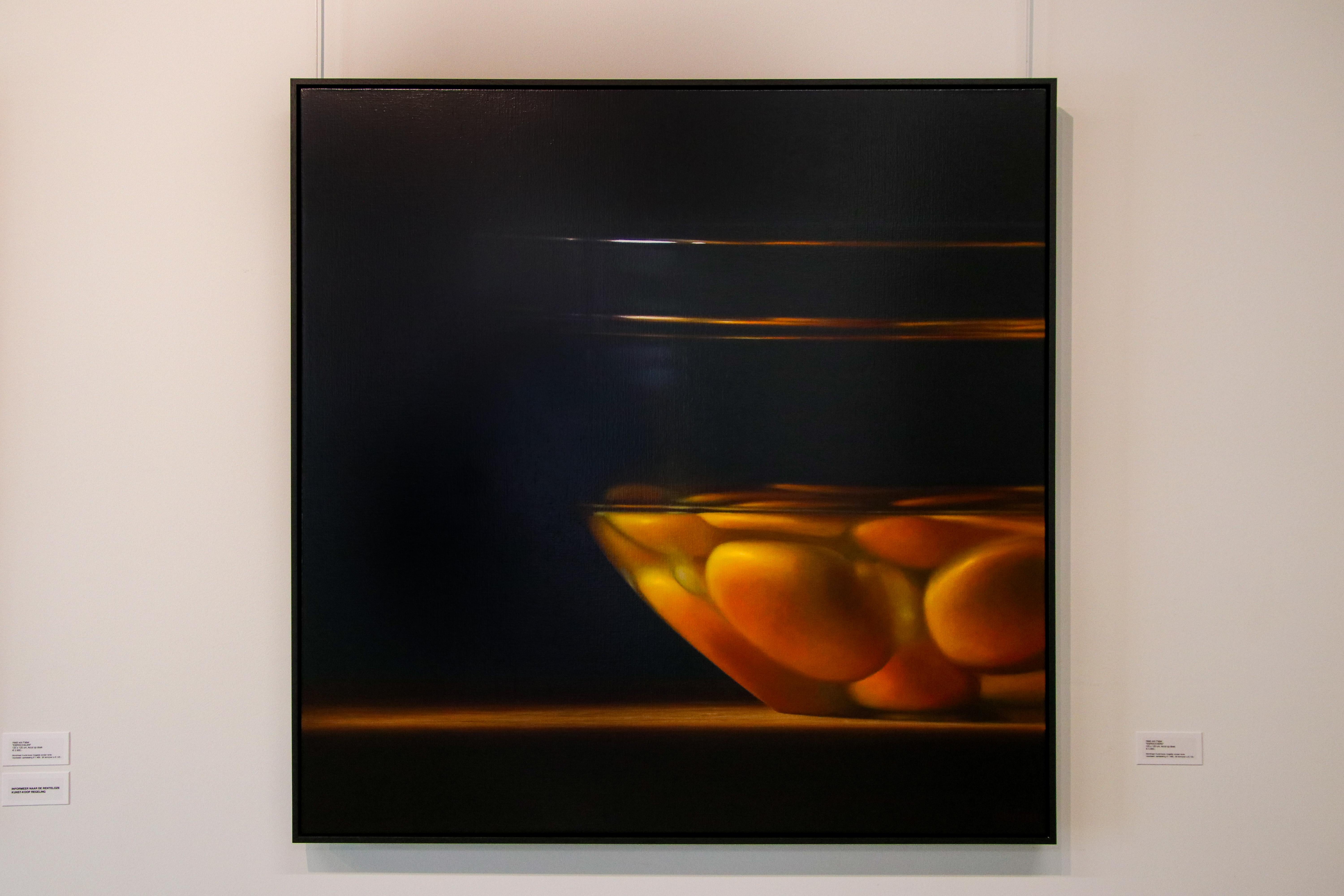 Egg Yolks - 21st Century Contemporary Still-Life Of a Bowl Of Eggs - Painting by Heidi von Faber