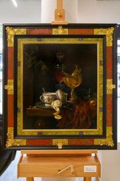 Still-Life with Shell Cup & Venetian Glass - 21st Century Contemporary Oil Paint