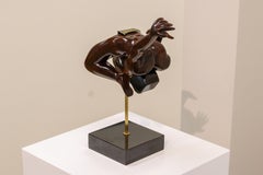#me who 6, 3D - 21st Century Contemporary Sculpture of a Man made of Pear wood