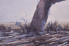 Pollard Willows In The Clay - 21st Century Contemporary Oil Painting Landscape