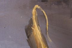 Corn Stubbles - 21st Century Contemporary Oil Painting of a Cornfield Landscape