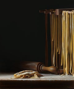 Pasta Drying Rack- 21st Century Contemporary Still-life Painting
