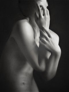 Nocturno en do sostenido menor- Dibujo al carbón contemporáneo del siglo XXI, Desnudo