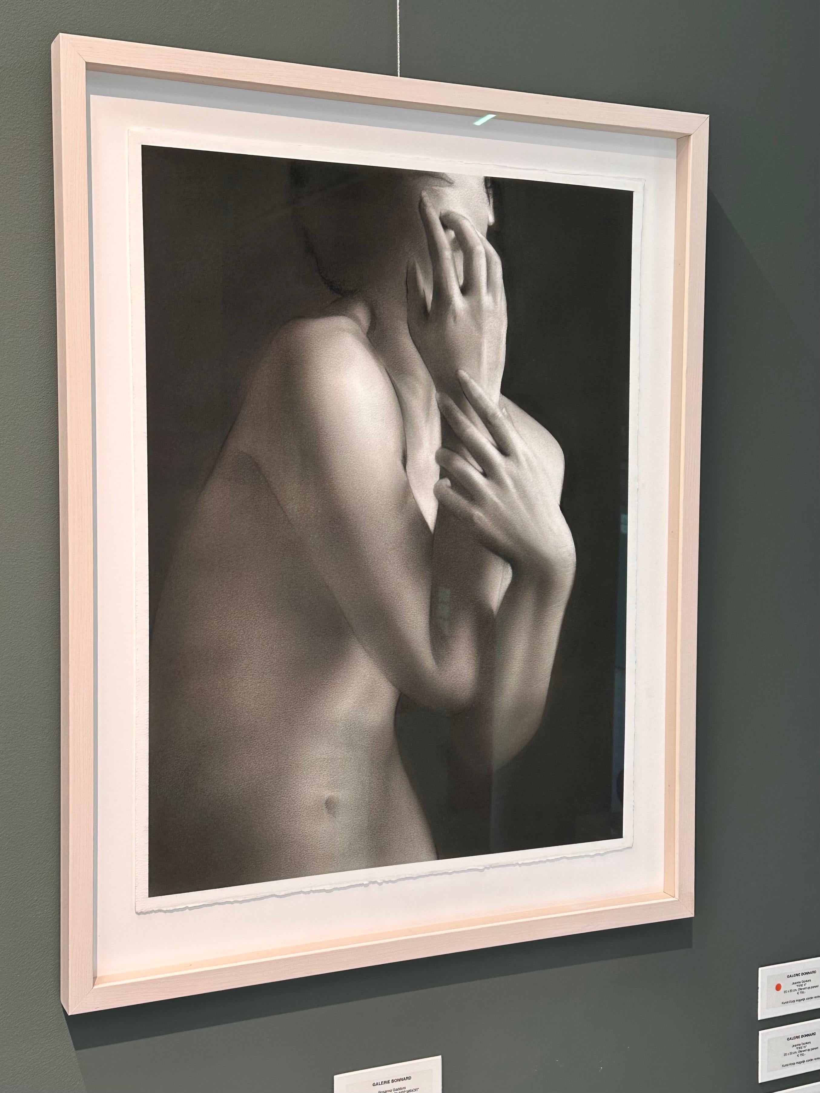 Nocturno en do sostenido menor- Dibujo al carbón contemporáneo del siglo XXI, Desnudo en venta 1
