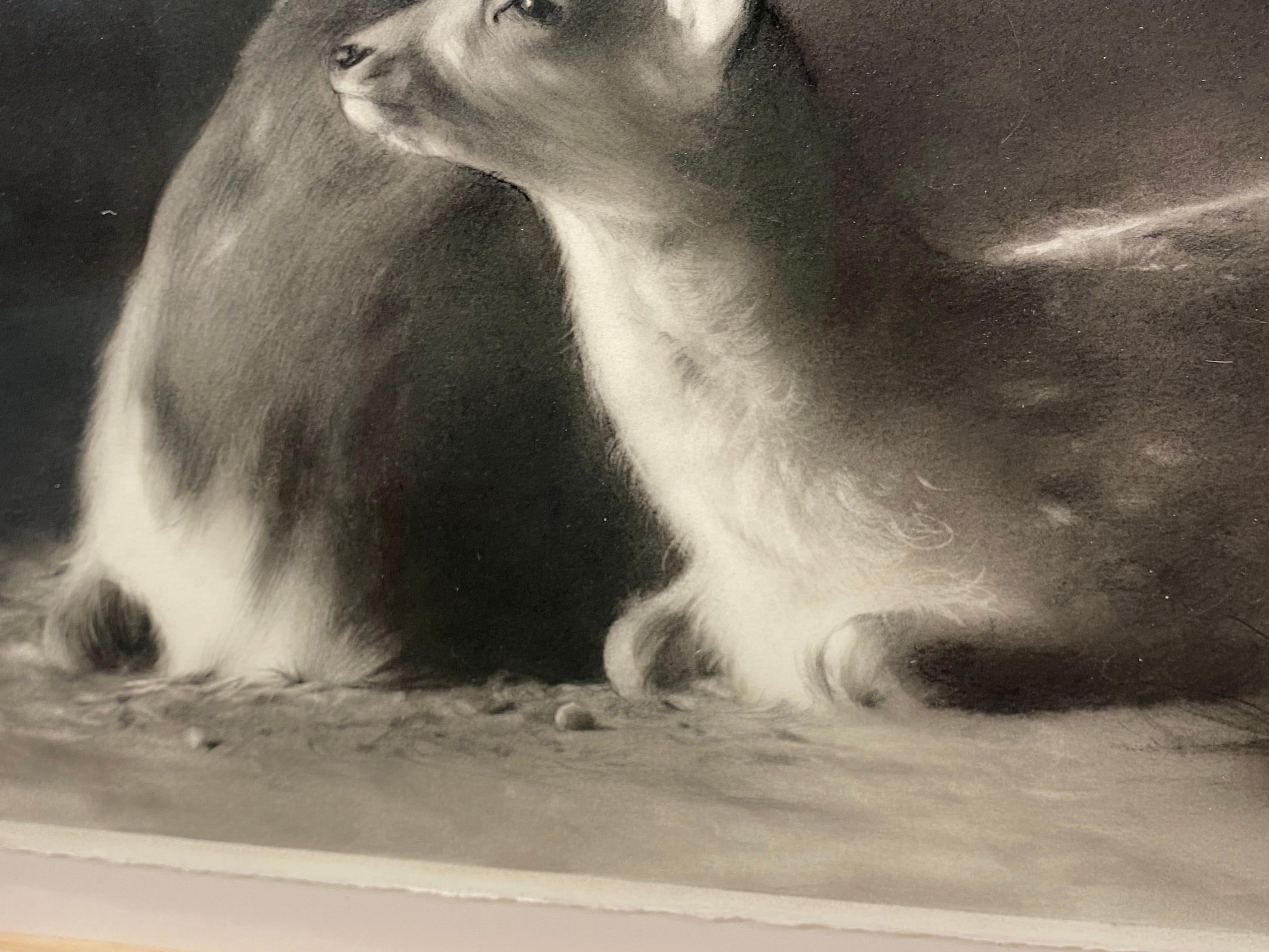 Solstizio d'Inverno - Dessin au fusain contemporain du 21e siècle d'une jeune fille en vente 5