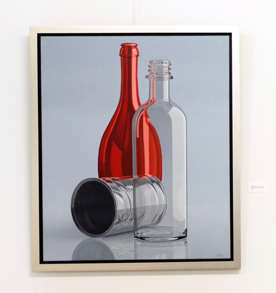 red bottle painting