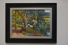 Forest edge with cows, 21st century contemporary landscape, Hans Versfelt